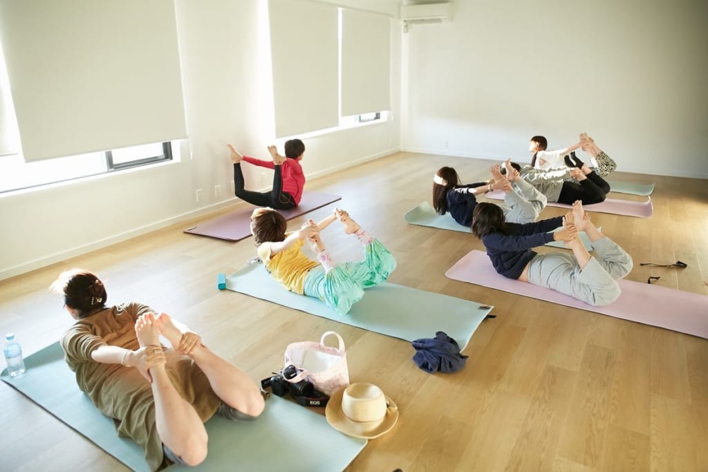 People doing meditation and yoga