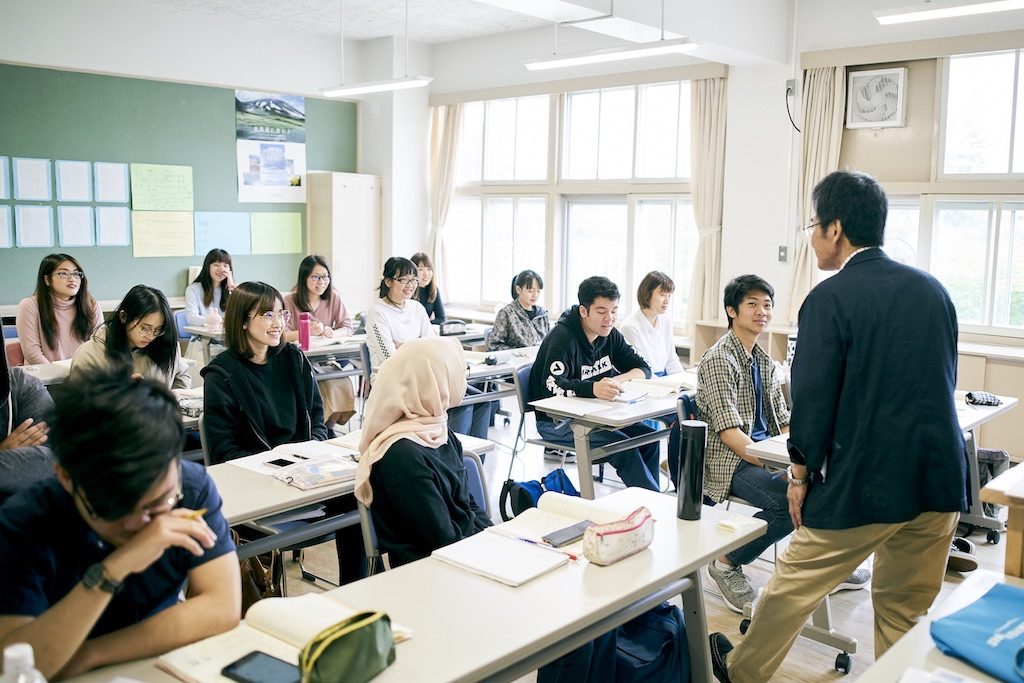 students studying at Higashikawa Japanese language school
