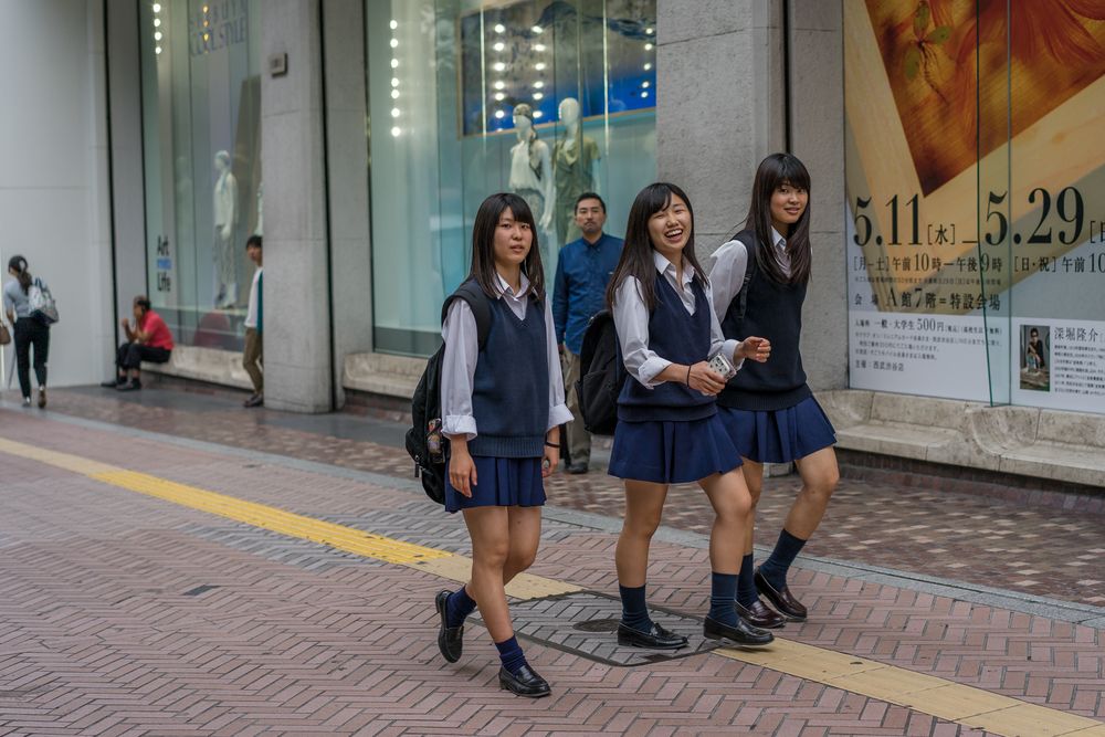 Japanes Uniformed School Girls Sexing