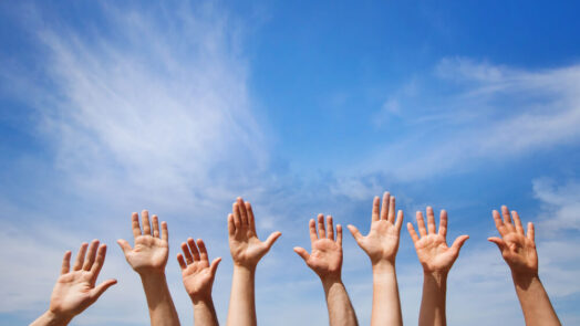 raise hands