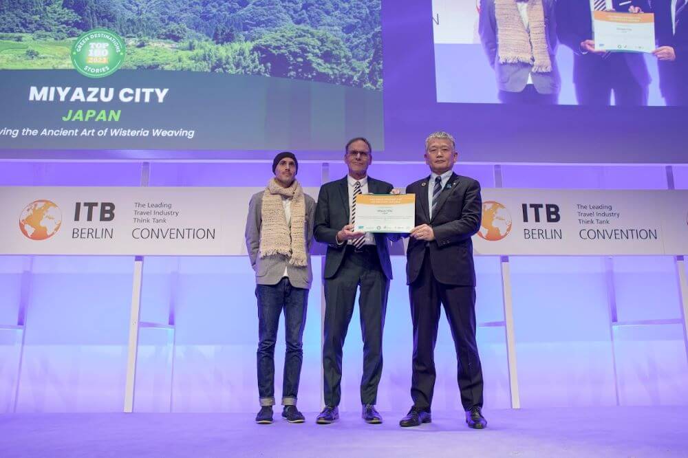 At the award ceremony