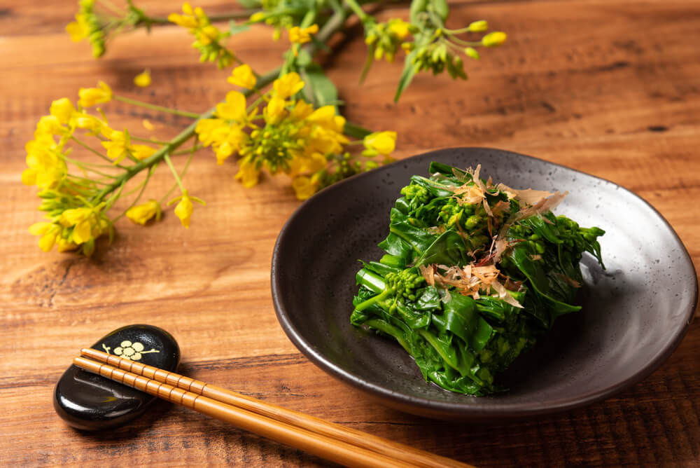 boiled canola flowers
