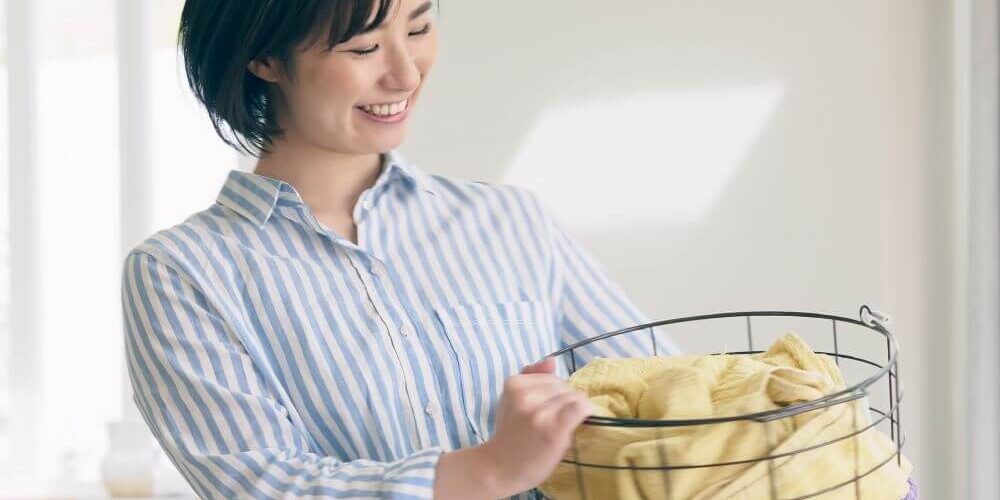 Detergent-free laundry